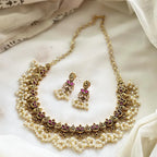 Antique Kemp Peacock Thilak gutta short set descriptive overview