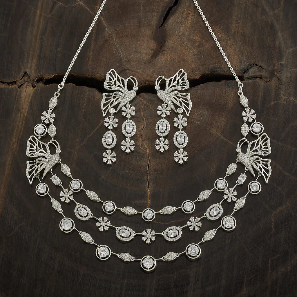 Zircon Necklace Copper Jewellery