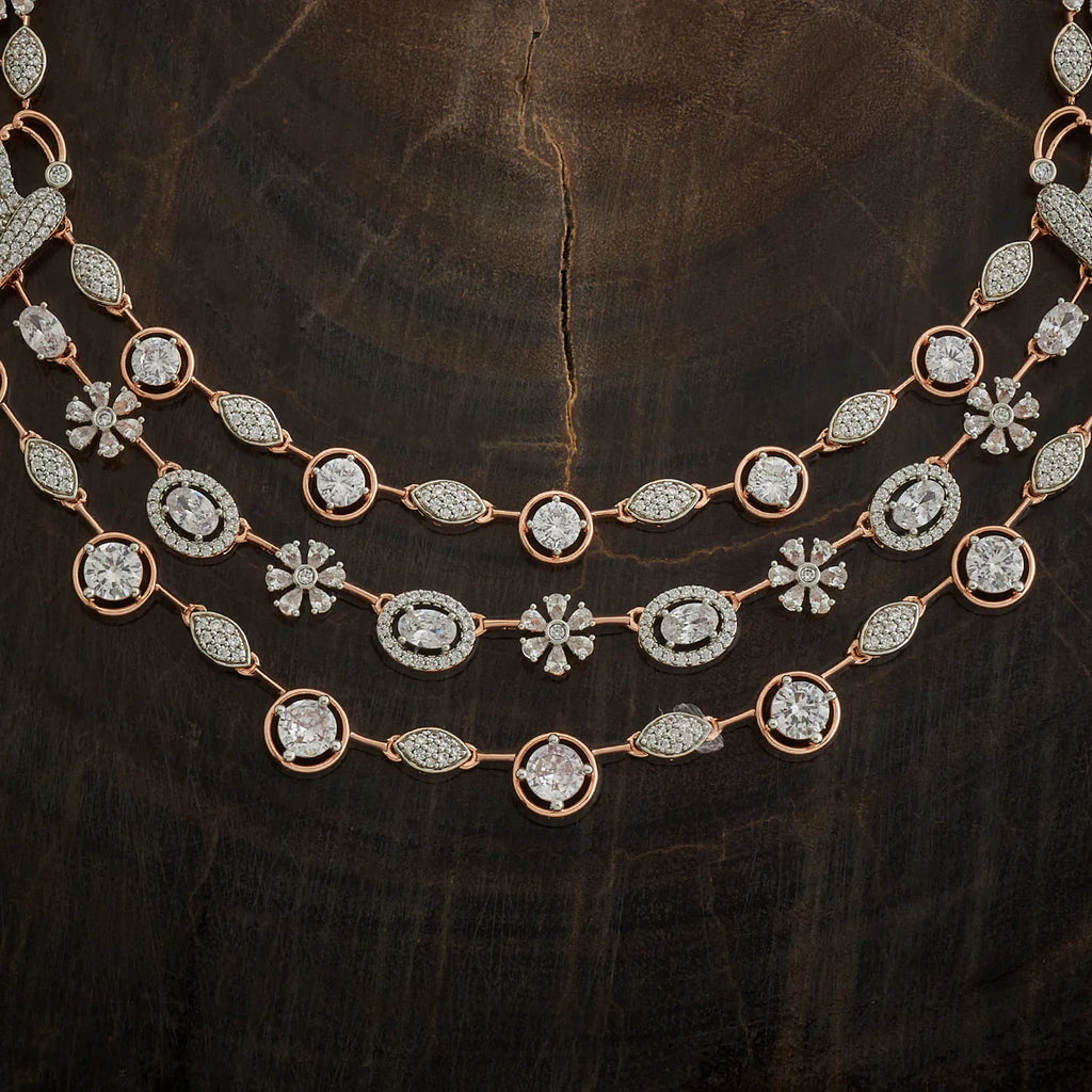 Zircon Necklace Copper Jewellery