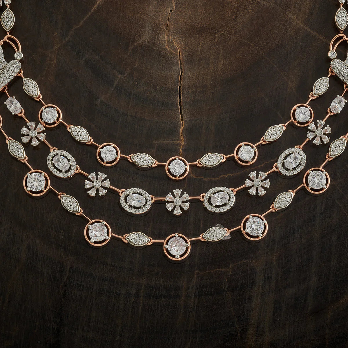 Zircon Necklace Copper Jewellery