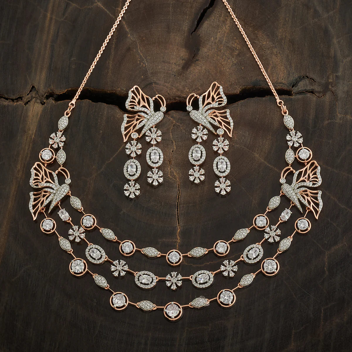 Zircon Necklace Copper Jewellery