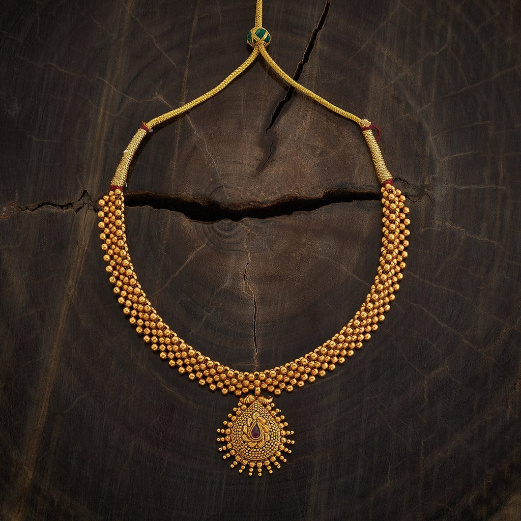Antique Golden Stones Necklace
