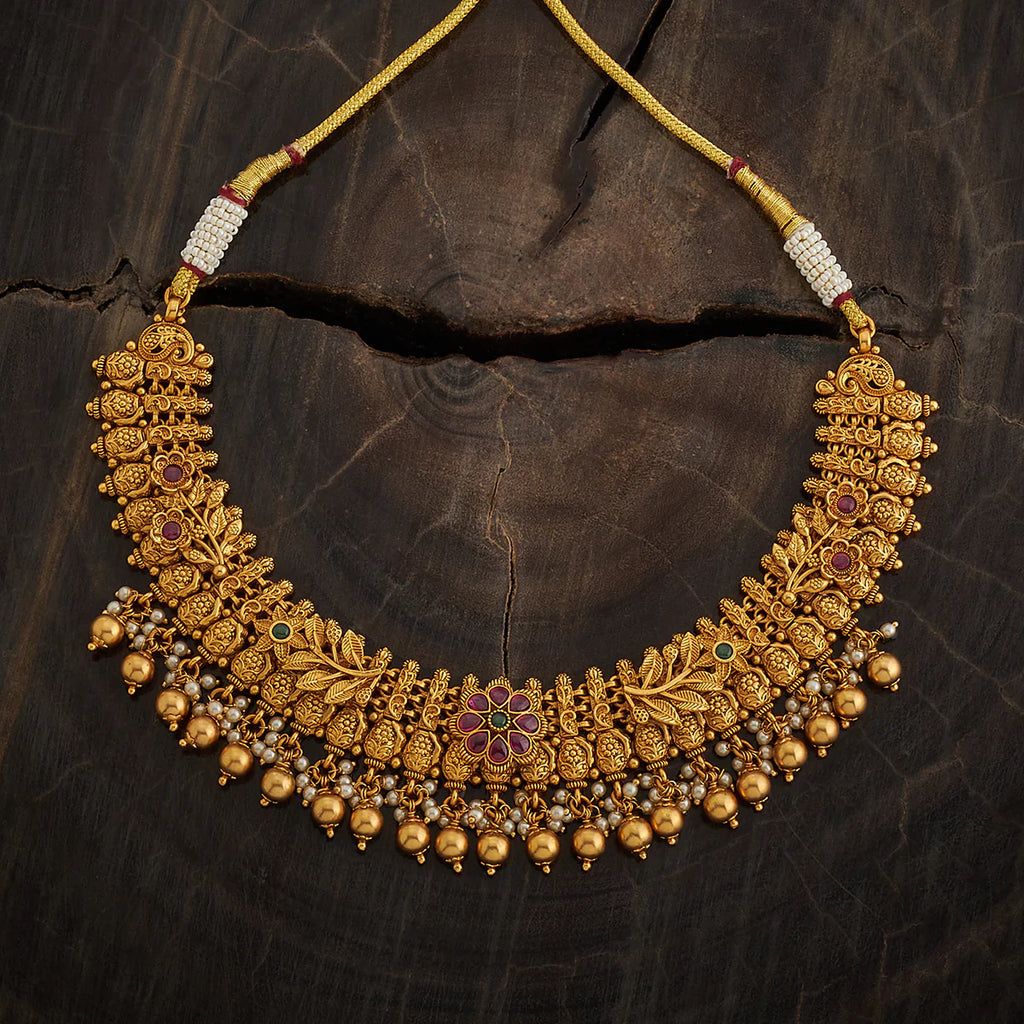Flower Gold Antique Necklace