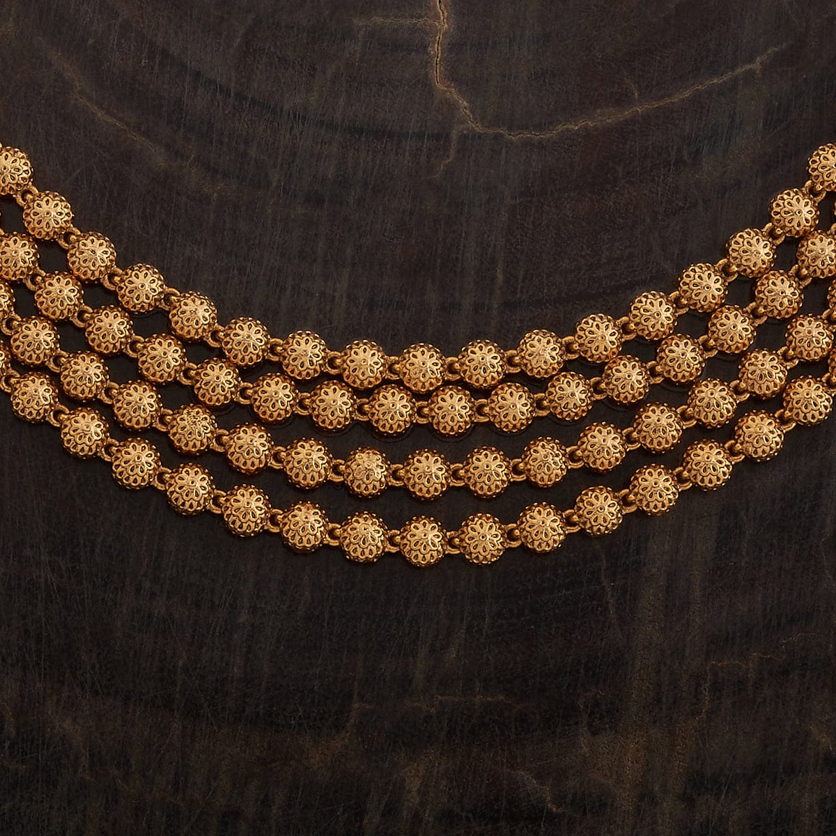 Long Gold stone Antique Necklace