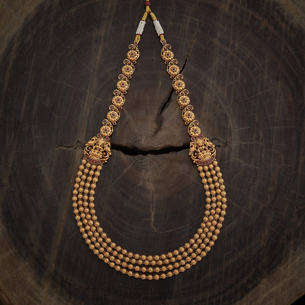 Long Gold stone Antique Necklace