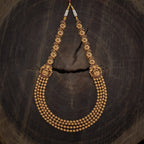 Long Gold stone Antique Necklace