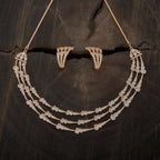 Zircon Necklace gold polish