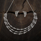 Zircon Necklace gold polish