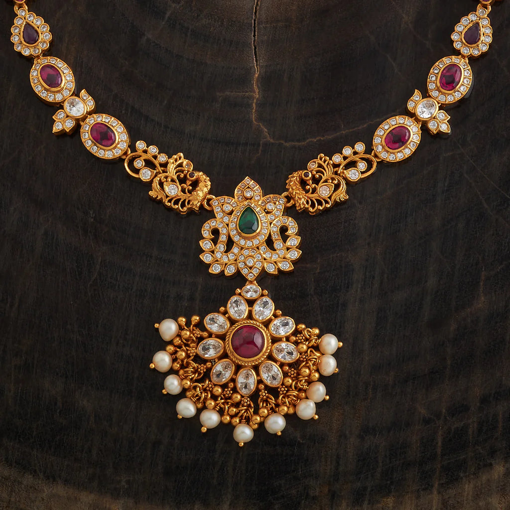 Silver Temple Necklace Base Metal 92.5 Silver