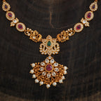 Silver Temple Necklace Base Metal 92.5 Silver