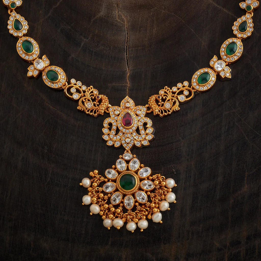 Silver Temple Necklace Base Metal 92.5 Silver