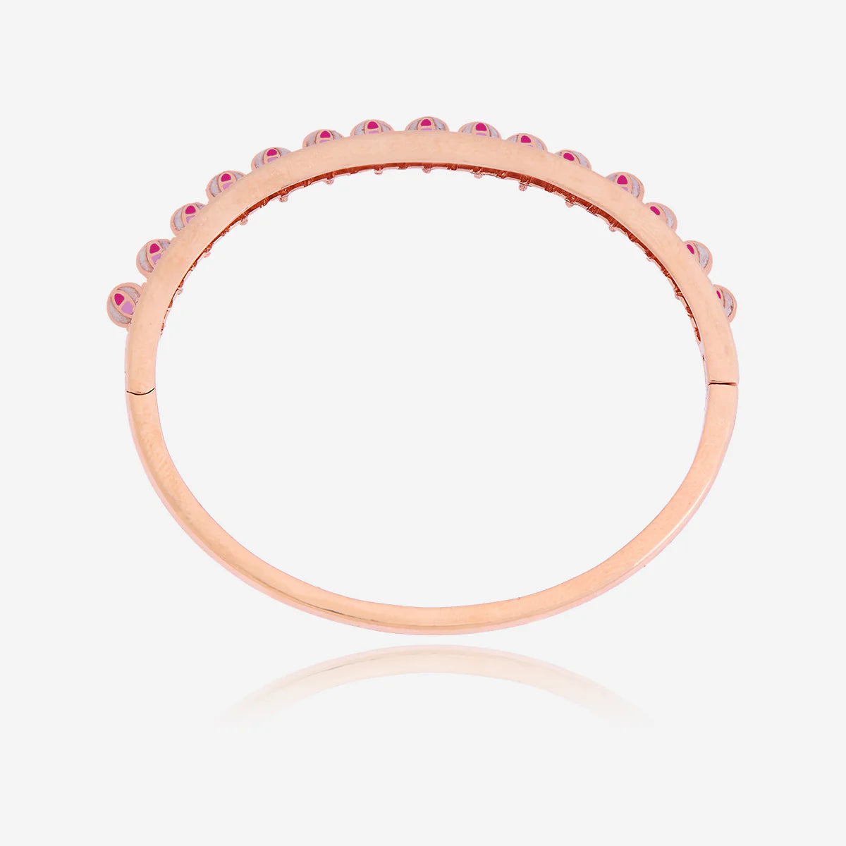 Meenakari Zircon Kada embodies a blend of modern