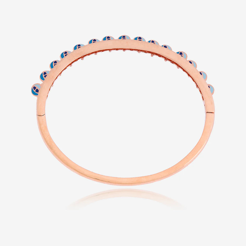 Meenakari Zircon Kada embodies a blend of modern