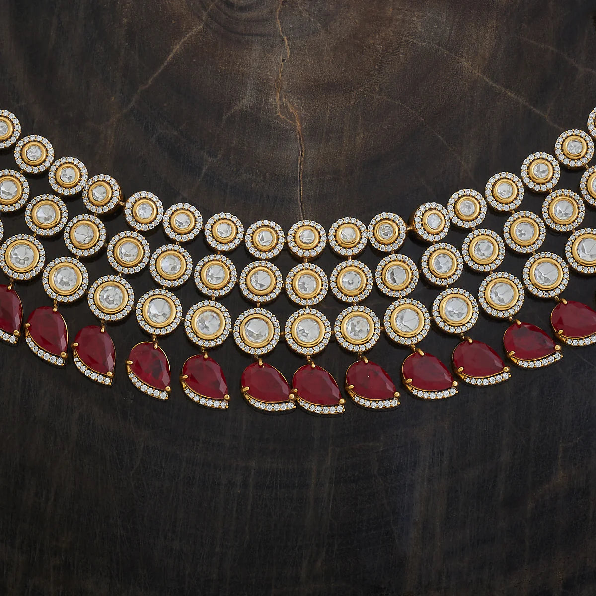 Kundan Necklace Push