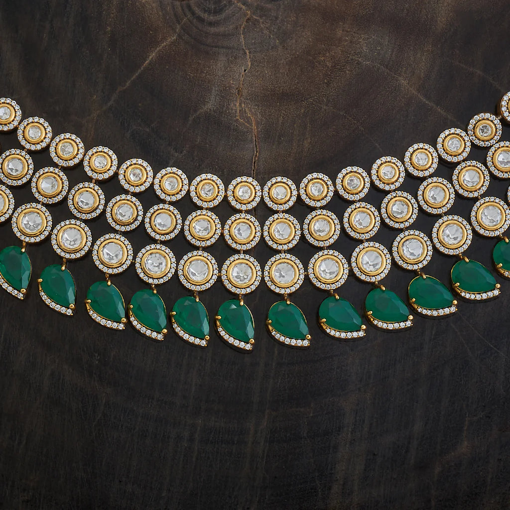 Kundan Necklace Push