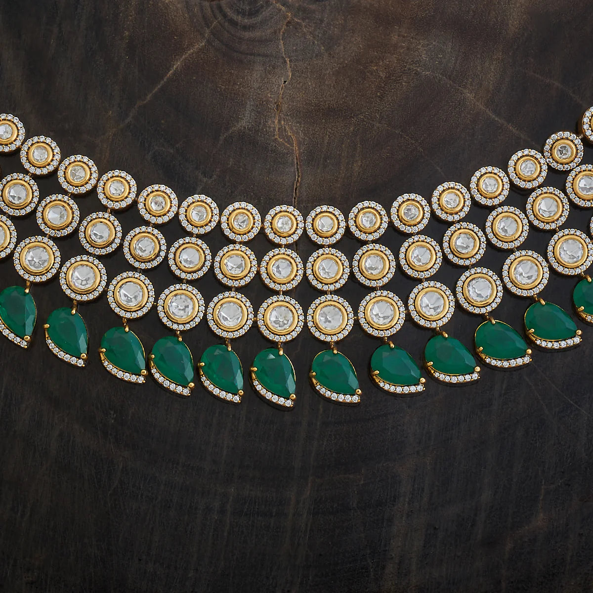 Kundan Necklace Push