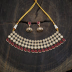 Kundan Necklace Push
