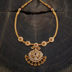 Silver Temple Necklace Zircon stone