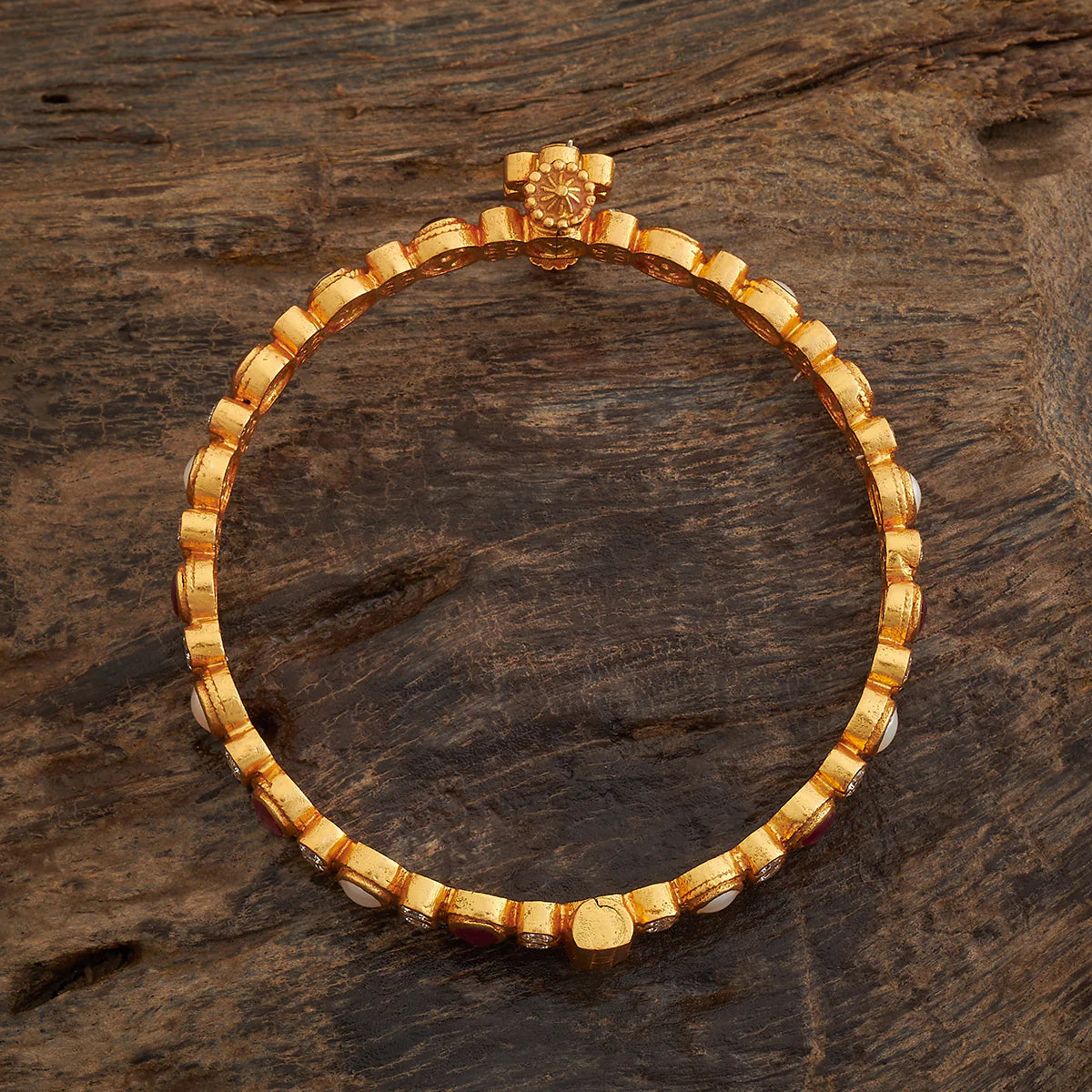 Silver Temple Bangle 18