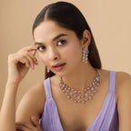 Zircon Necklace Copper Jewellery