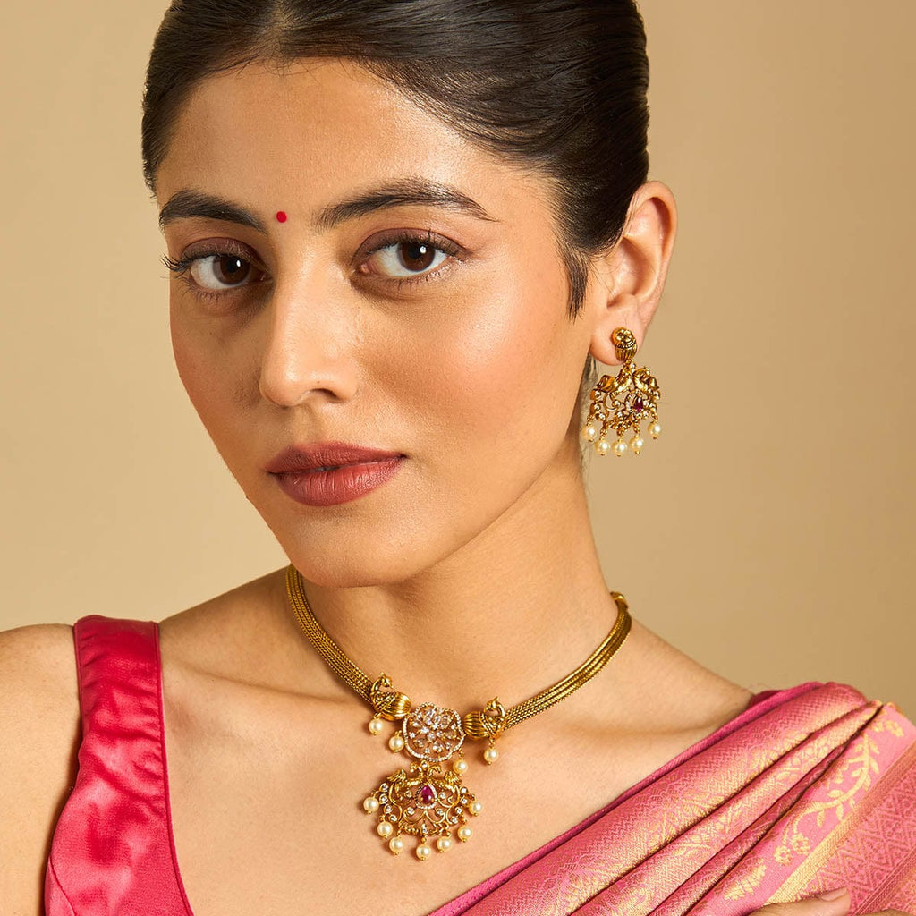 Adjustable Chain Short Antique Necklace