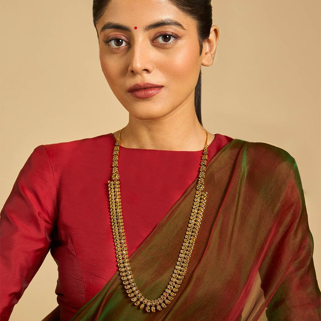 Golden Long Antique Necklace