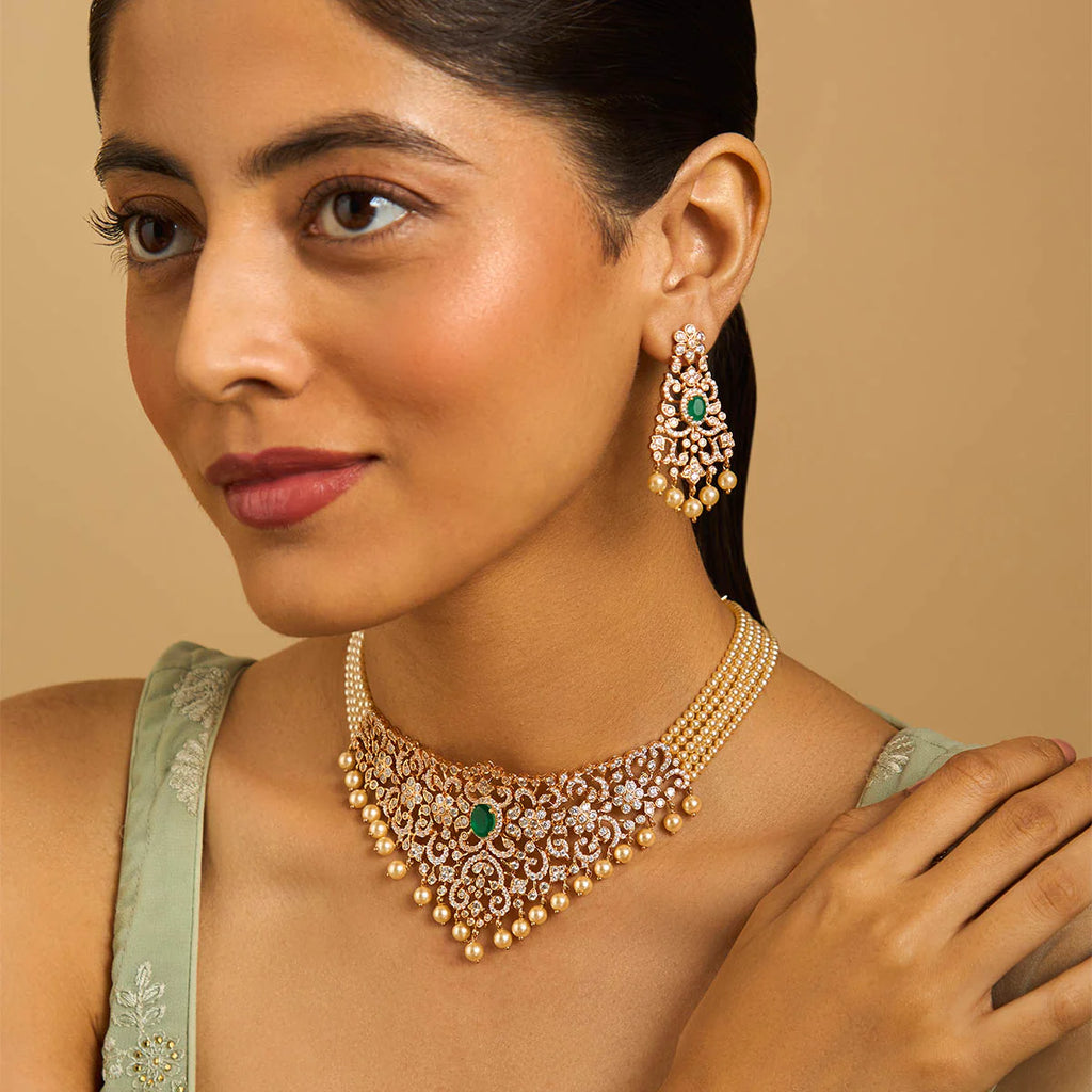 Zircon Necklace Alloy