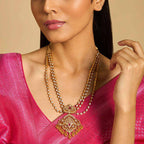 Silver Temple Necklace Spinal