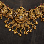 Silver Temple Necklace Varamahalakshmi
