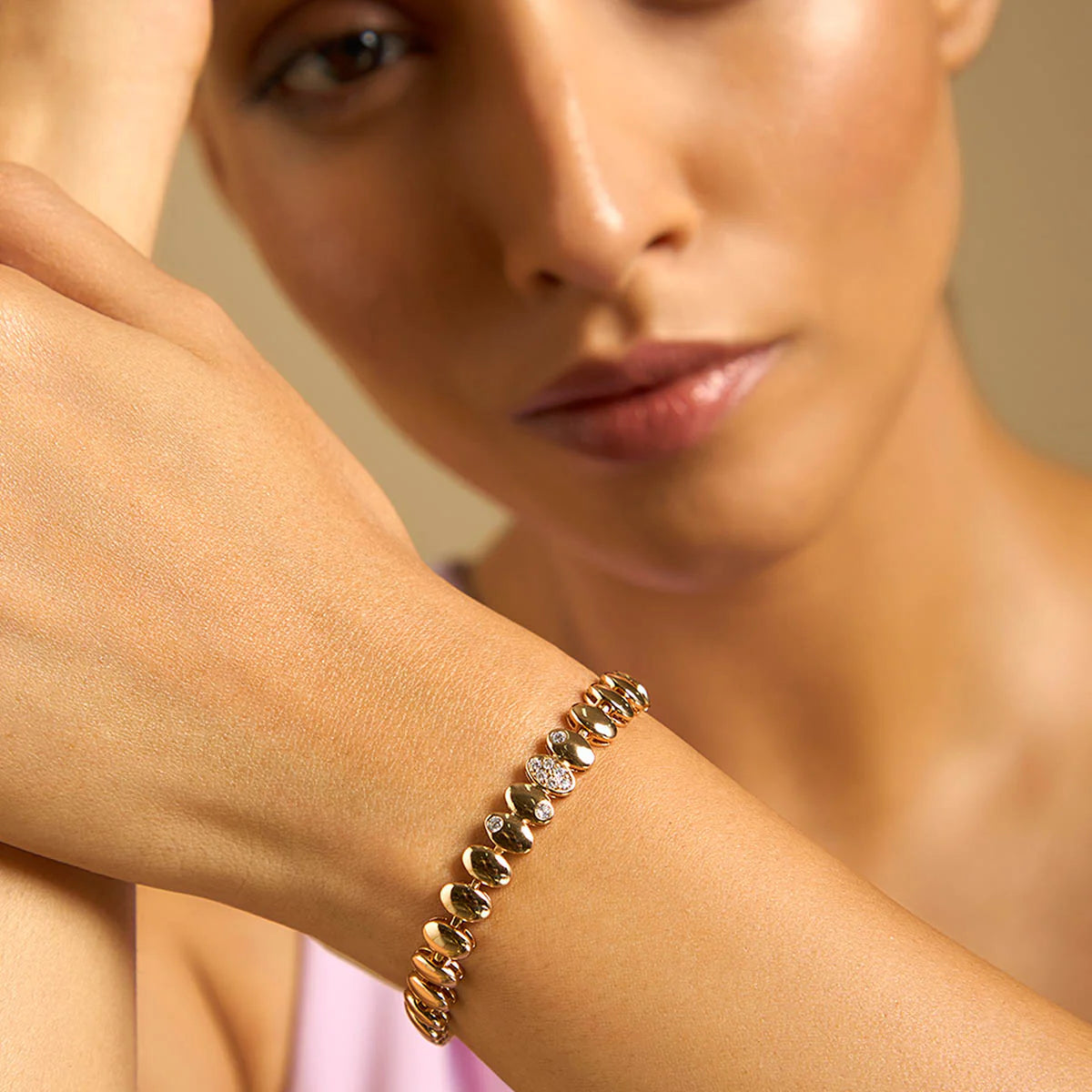 Zircon Bracelet Copper Alloy