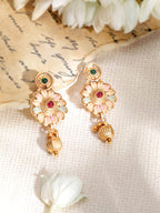 Gold-Plated Stone-Studded Jewellery Set ornate designs