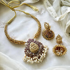 Bridal Lakshmi Kemp peacock designer pipe set 92.5 Silver