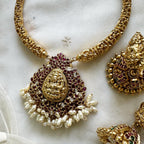 Bridal Lakshmi Kemp peacock designer pipe set 92.5 Silver