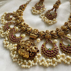 Bridal antique kemp chand laxshmi lace short set