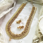 Matte Gold bunch haaram set