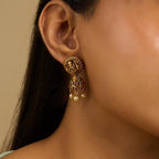 Silver Temple Earring 5