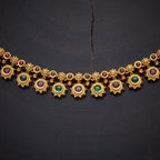 Short Gold Temple Antique Necklace Set
