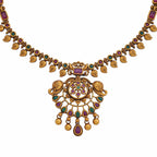 Pendant Stone Antique Necklace set