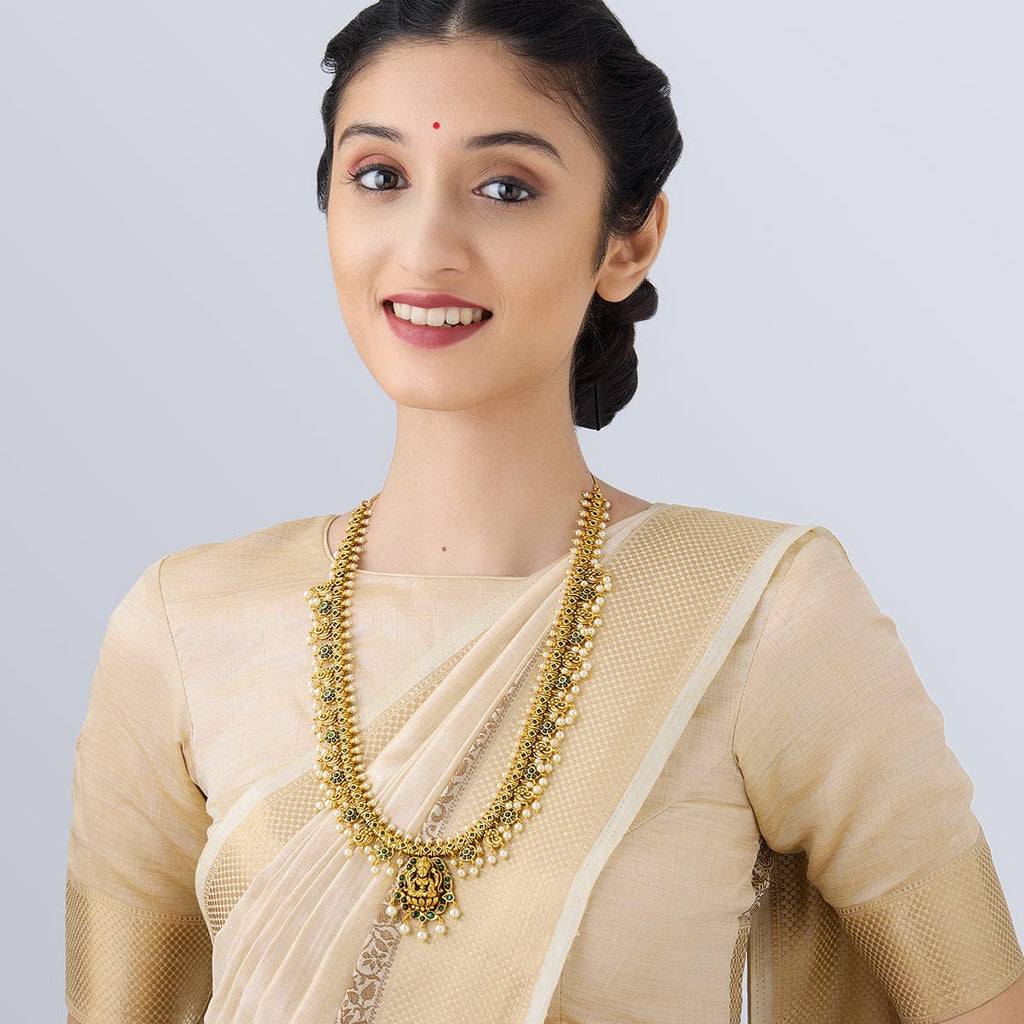 Flower Motif Antique Necklace