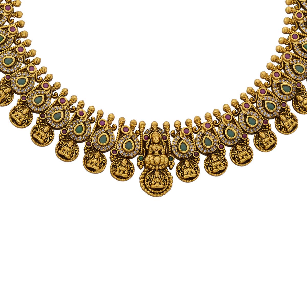 Antique Necklace copper alloy and synthetic stones