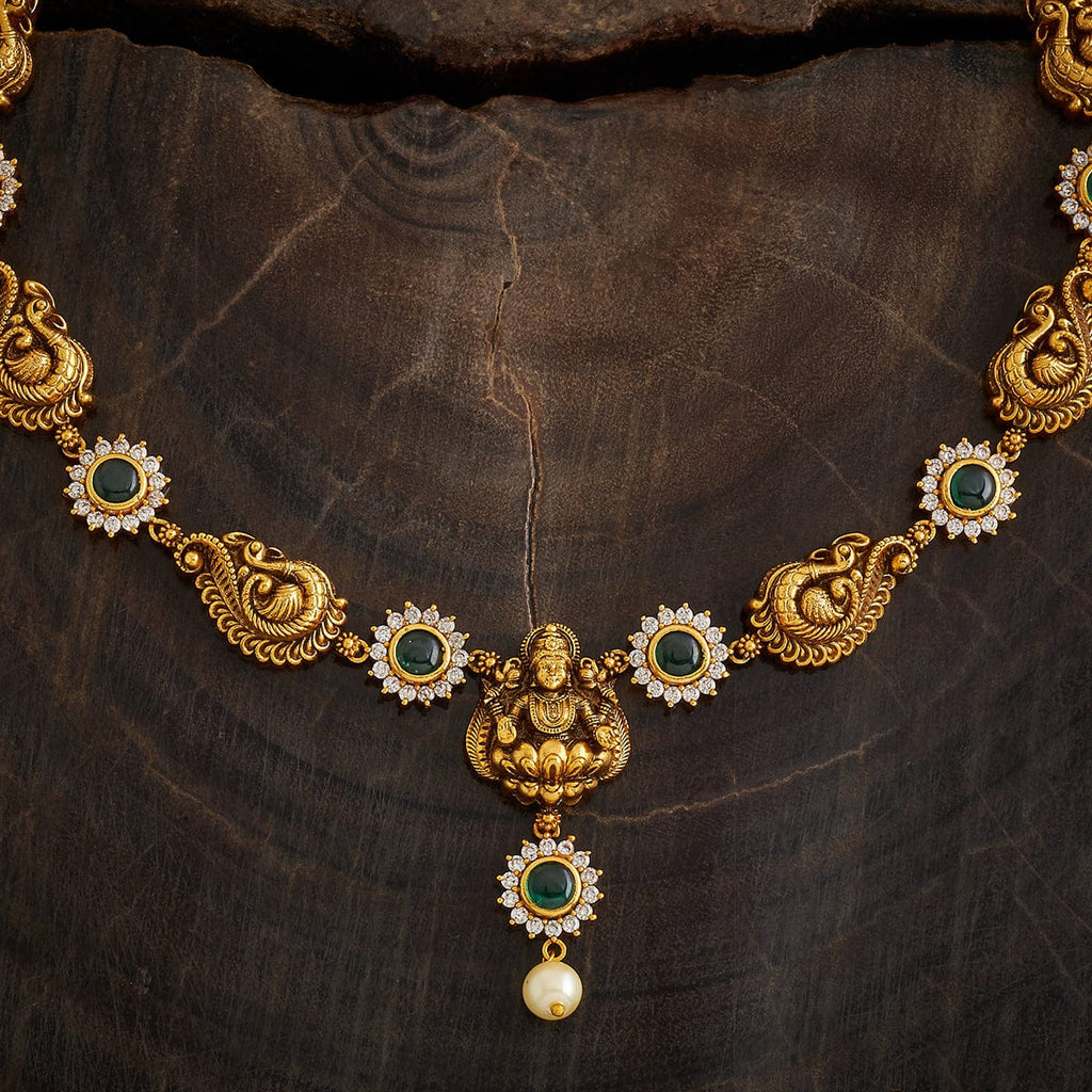 lotus gold Antique Necklace