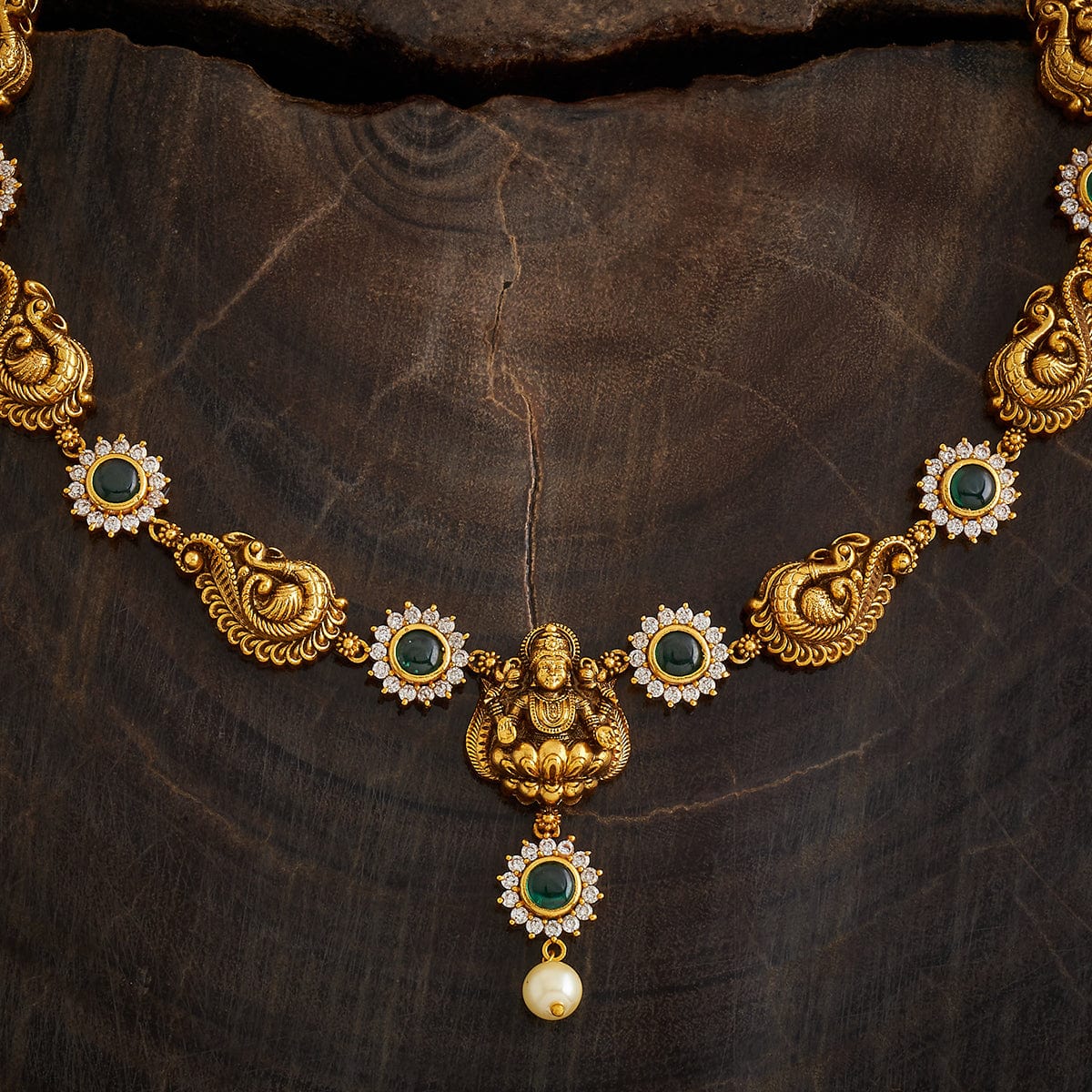 lotus gold Antique Necklace