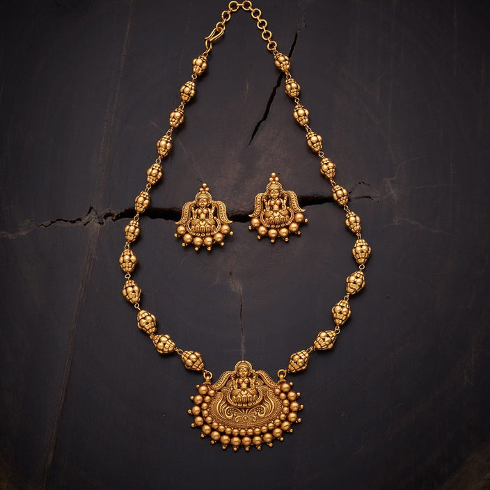 Laxmi Antique Temple Necklace Set
