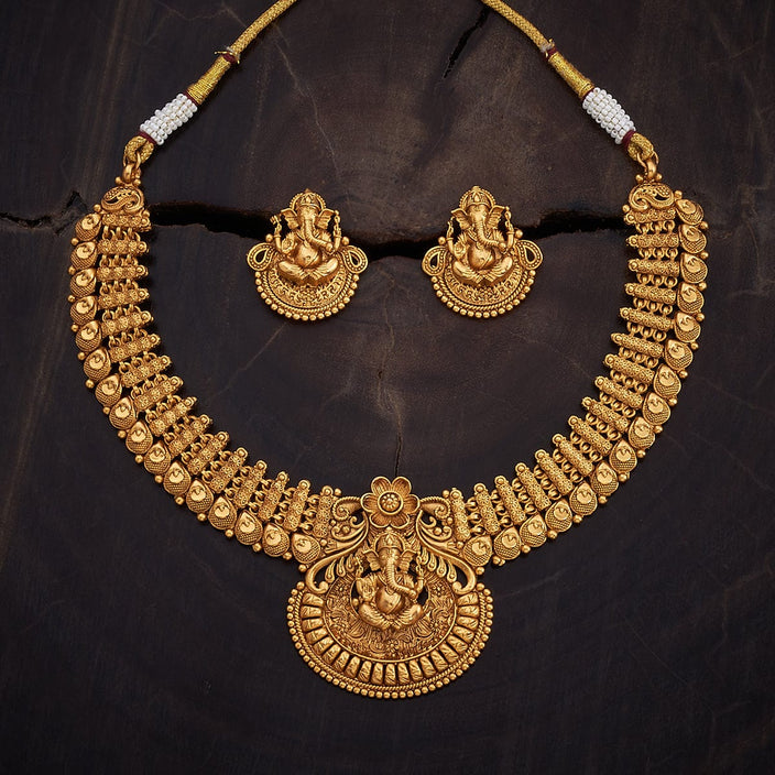 Ganesh Temple Antique Necklace