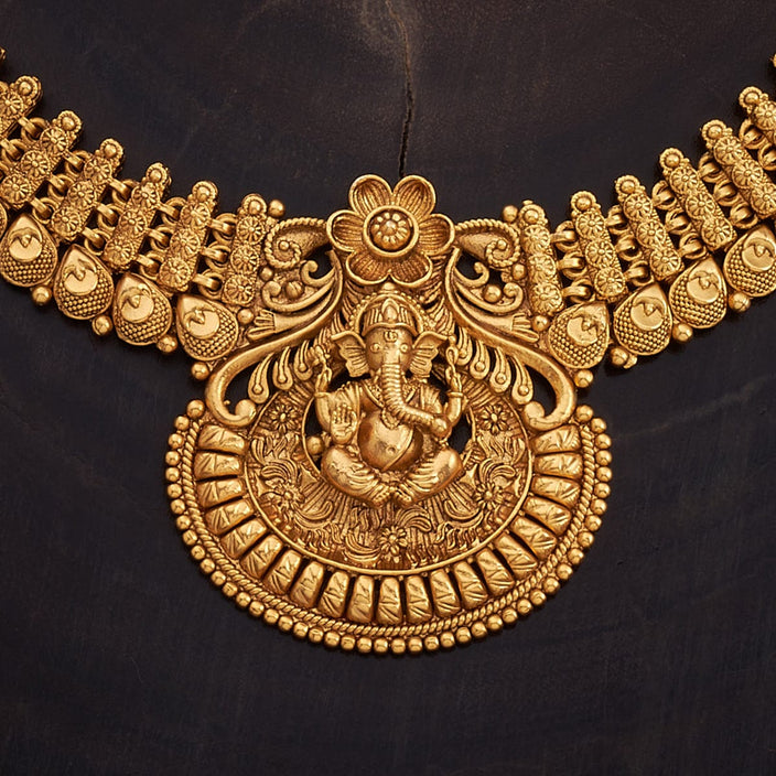 Ganesh Temple Antique Necklace