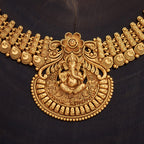 Ganesh Temple Antique Necklace