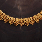 Gold antique Short necklace