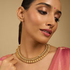 Flower Design Festive Antique Necklace