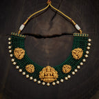 Handwork Laxmi temple necklace designs Antique Necklace