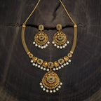 Flower Design wedding Antique Necklace